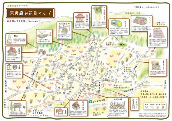 奈良原お花見マップ